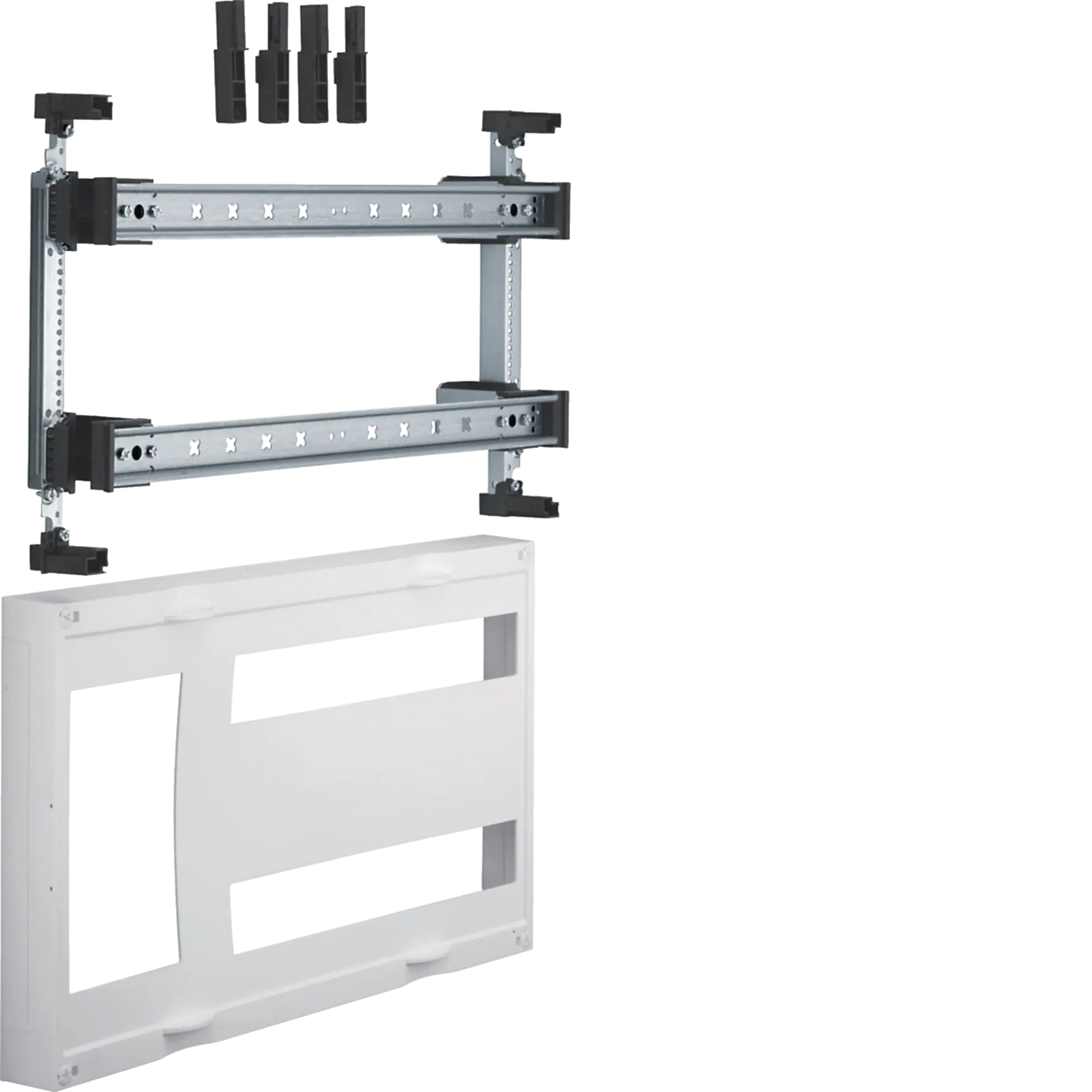 Baustein, universN, 300x500mm, für 1 Trenner NH00 und 2x17 PLE auf Hutschienen | Hager