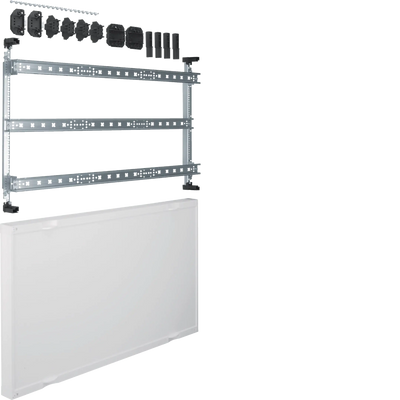 Baustein, universN, 450x750mm, für Reihenklemmen waagerecht | Hager