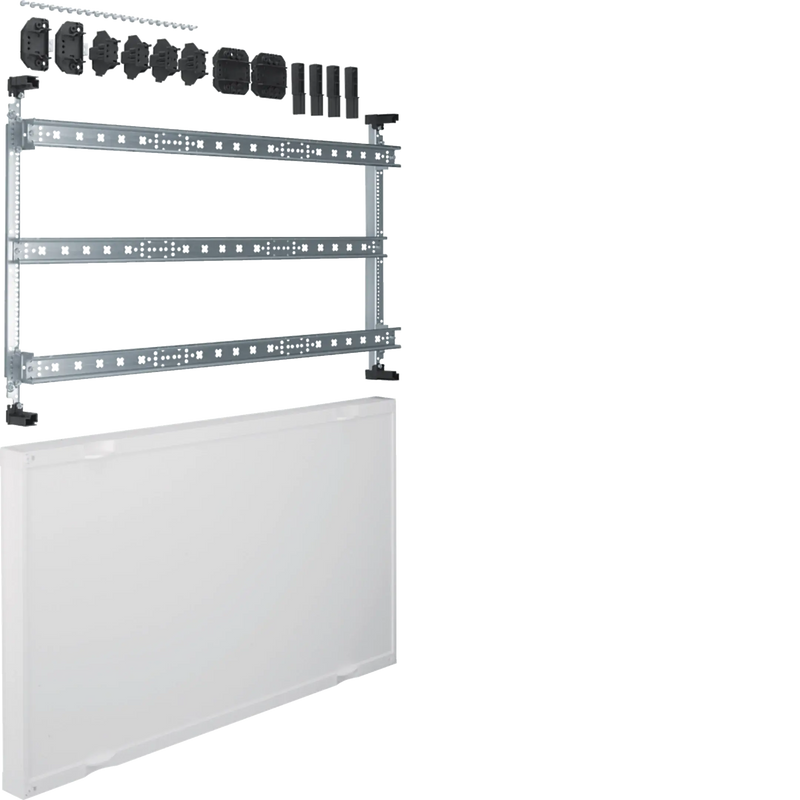 Baustein, universN, 450x750mm, für Reihenklemmen waagerecht | Hager