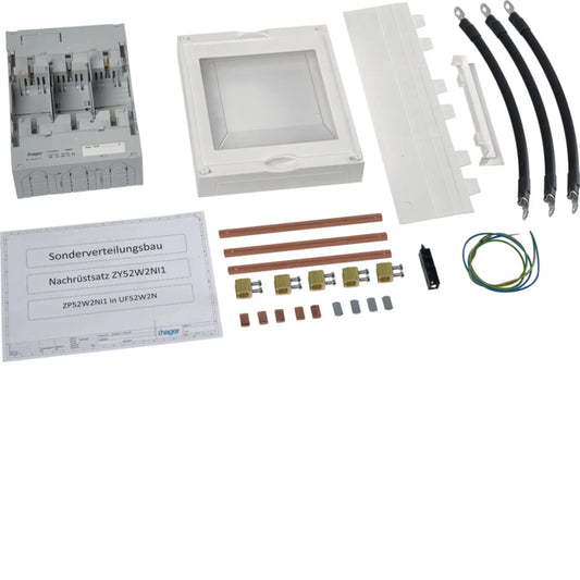 Bestückungspaket mit NH1 Unterteil für UF52W2N | Hager