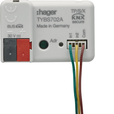 Binäreingang 2-fach, KNX Secure, UP | Hager