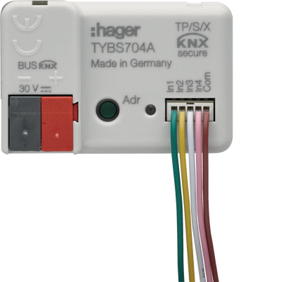 Binäreingang 4-fach, KNX Secure, UP | Hager