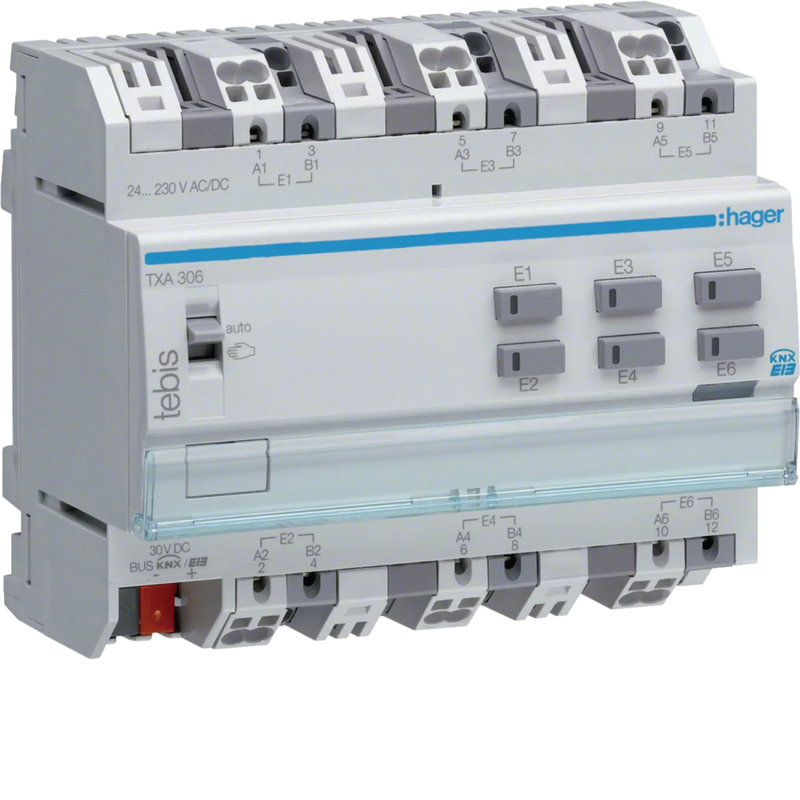 Binäreingang 6fach, universal, REG, KNX | Hager