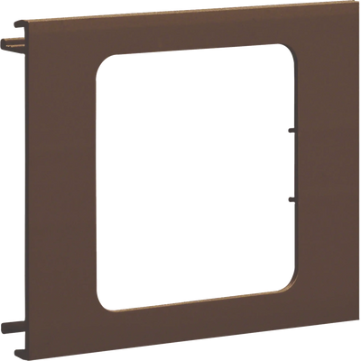 Blende 1-fach R7 für UP-Einsatz mit Rahmen PVC zu BR Oberteil 100mm braun | Hager