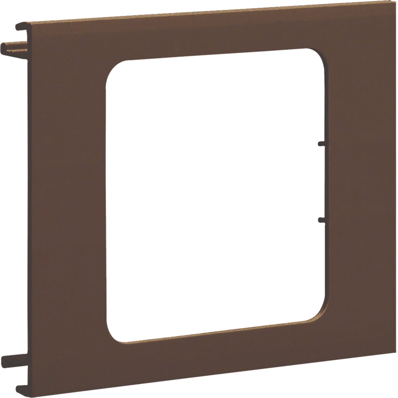 Blende 1-fach R7 für UP-Einsatz mit Rahmen PVC zu BR Oberteil 100mm braun | Hager