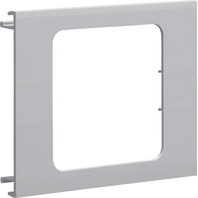 Blende 1-fach R7 für UP-Einsatz mit Rahmen PVC zu BR Oberteil 100mm lichtgrau | Hager