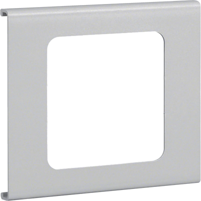 Blende 1-fach R7 für UP-Einsatz mit Rahmen PVC zu FB Oberteil 110mm lichtgrau | Hager