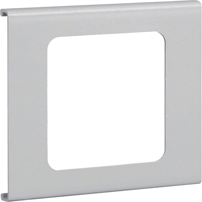 Blende 1-fach R7 für UP-Einsatz mit Rahmen PVC zu FB Oberteil 110mm lichtgrau | Hager