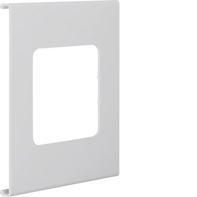 Blende 1-fach R7 für UP-Einsatz mit Rahmen PVC zu FB Oberteil 150mm lichtgrau | Hager