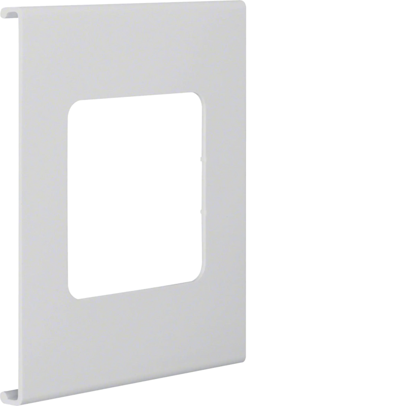 Blende 1-fach R7 für UP-Einsatz mit Rahmen PVC zu FB Oberteil 150mm lichtgrau | Hager