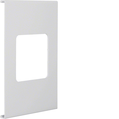 Blende 1-fach R7 für UP-Einsatz mit Rahmen PVC zu FB Oberteil 190mm lichtgrau | Hager
