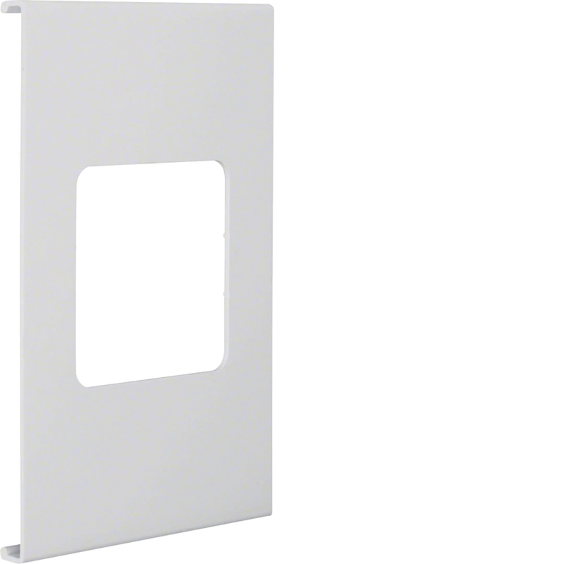 Blende 1-fach R7 für UP-Einsatz mit Rahmen PVC zu FB Oberteil 190mm lichtgrau | Hager