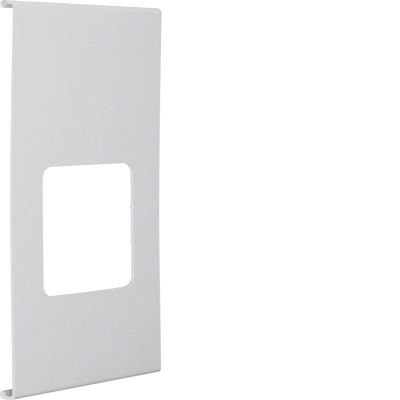 Blende 1-fach R7 für UP-Einsatz mit Rahmen PVC zu FB Oberteil 230mm lichtgrau | Hager