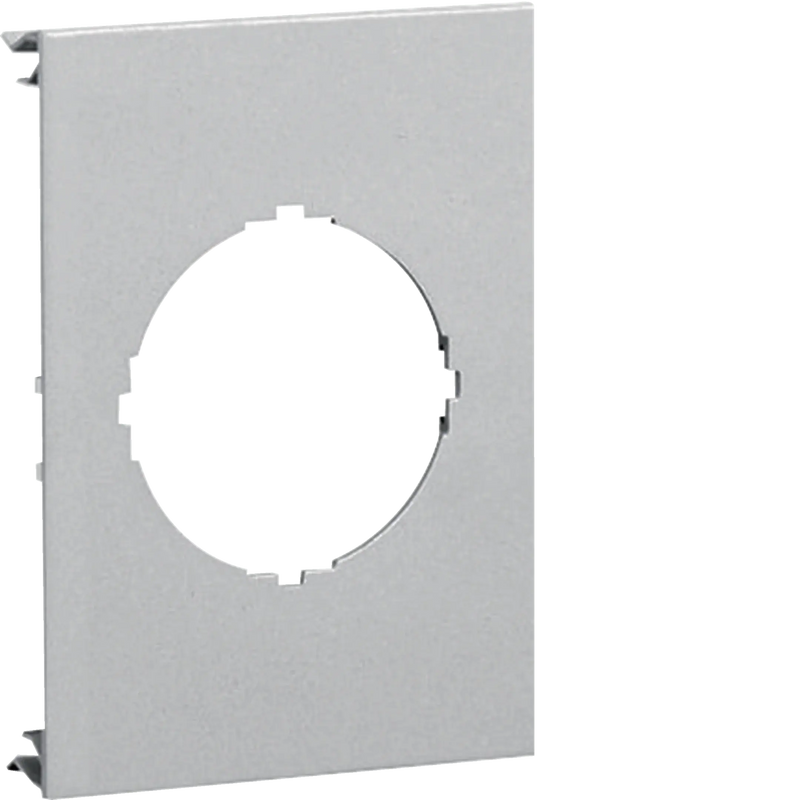 Blende 1-fach d=45mm für UP-Einsatz ohne Rahmen PVC BR Oberteil 120mm lichtgrau | Hager