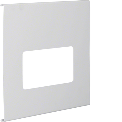 Blende 2-fach R7 für UP-Einsatz mit Rahmen PVC zu FB Oberteil 230mm lichtgrau | Hager