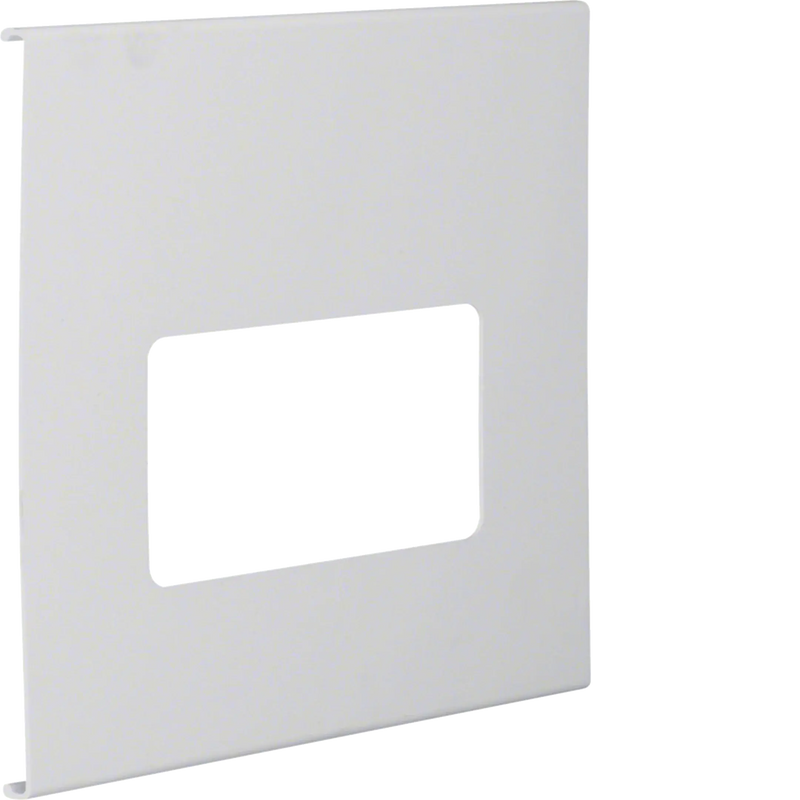Blende 2-fach R7 für UP-Einsatz mit Rahmen PVC zu FB Oberteil 230mm lichtgrau | Hager