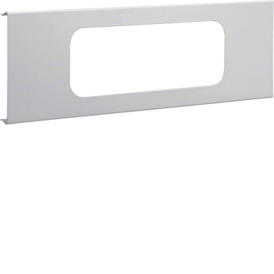 Blende 3-fach R18 für UP-Einsatz mit Rahmen Stahl BRS Oberteil 120mm lichtgrau | Hager