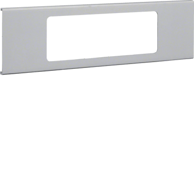 Blende 3-fach R7 für UP-Einsatz mit Rahmen PVC zu FB Oberteil 110mm lichtgrau | Hager