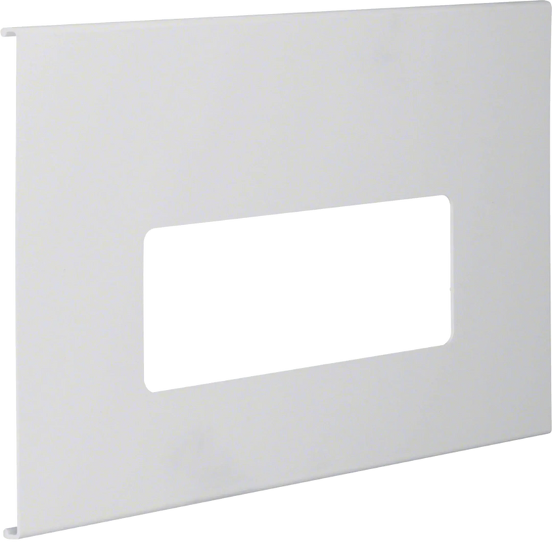 Blende 3-fach R7 für UP-Einsatz mit Rahmen PVC zu FB Oberteil 230mm lichtgrau | Hager