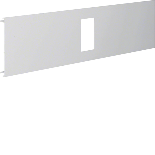 Blende Automateneinbaueinheit 4-fach aus PVC zu BR Oberteil 120mm lichtgrau | Hager