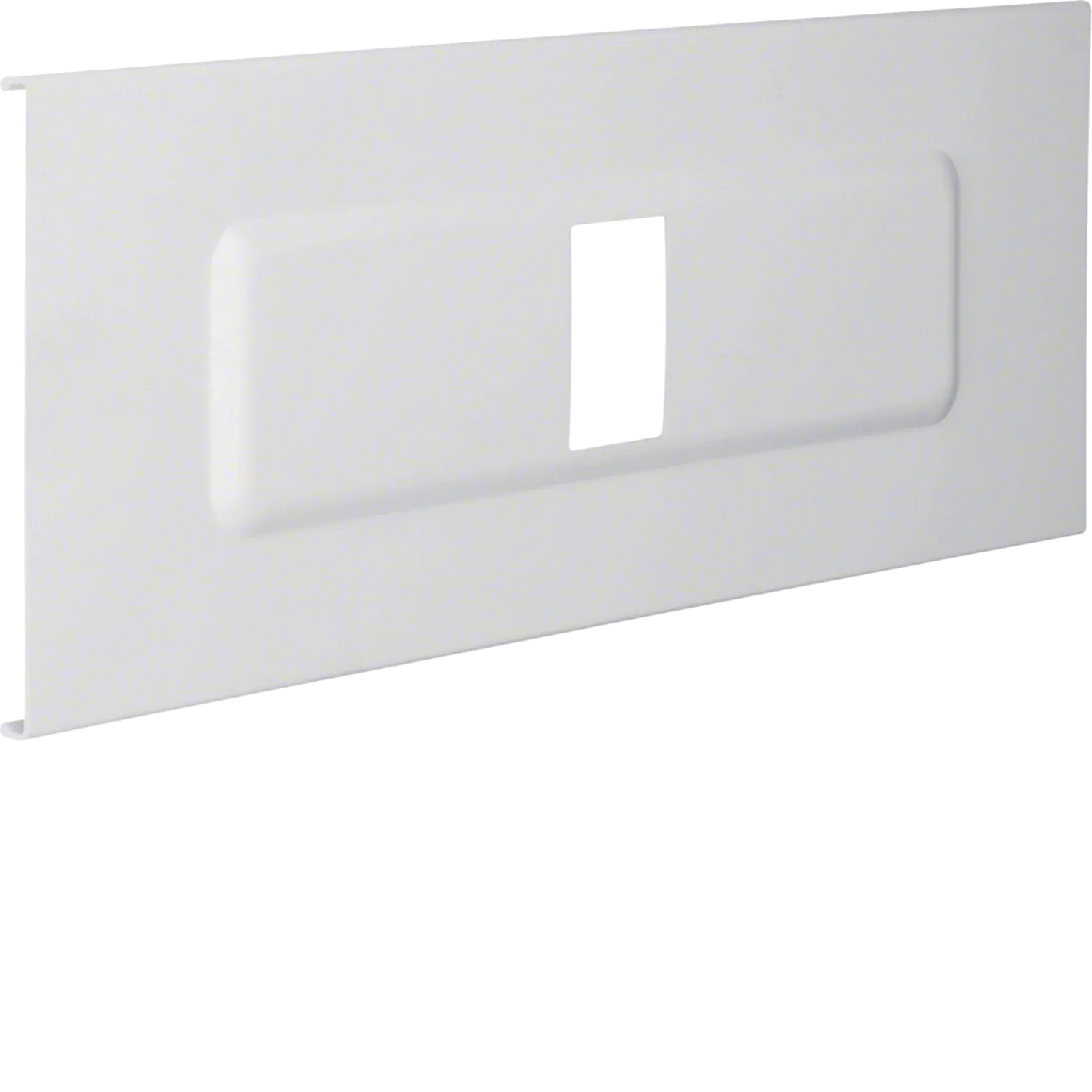 Blende Automateneinbaueinheit 4-fach aus PVC zu FB Oberteil 190mm lichtgrau | Hager