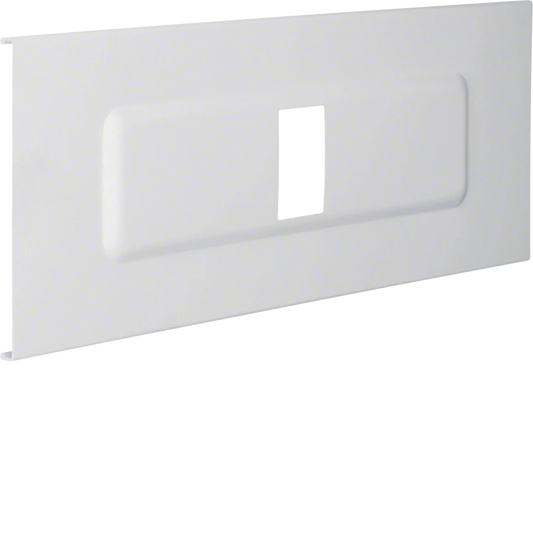 Blende Automateneinbaueinheit 4-fach aus PVC zu FB Oberteil 190mm lichtgrau | Hager
