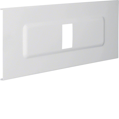 Blende Automateneinbaueinheit 4-fach aus PVC zu FB Oberteil 190mm lichtgrau | Hager