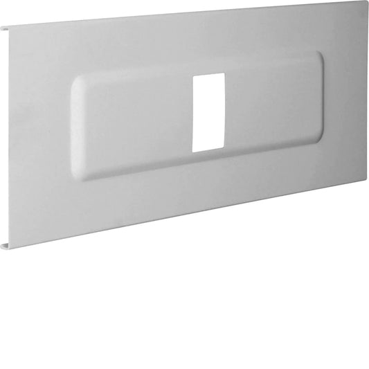 Blende Automateneinbaueinheit 4-fach aus PVC zu FB Oberteil 190mm steingrau | Hager
