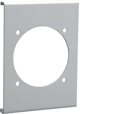 Blende CEE-Steckdose 60er Befestigungsspur PVC zu FB Oberteil 130mm steingrau | Hager