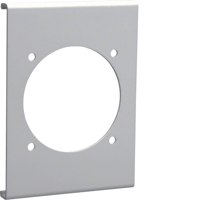 Blende CEE-Steckdose 60er Befestigungsspur PVC zu FB Oberteil 130mm steingrau | Hager