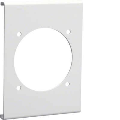 Blende CEE-Steckdose 60er Befestigungsspur PVC zu FB Oberteil 130mm verkehrsweiß | Hager