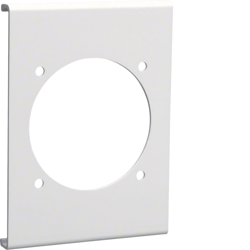 Blende CEE-Steckdose 60er Befestigungsspur PVC zu FB Oberteil 130mm verkehrsweiß | Hager