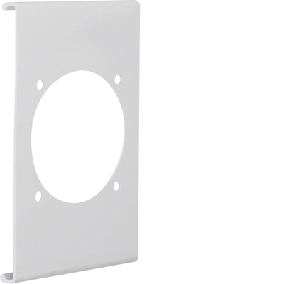 Blende CEE-Steckdose 60er Befestigungsspur PVC zu FB Oberteil 150mm lichtgrau | Hager
