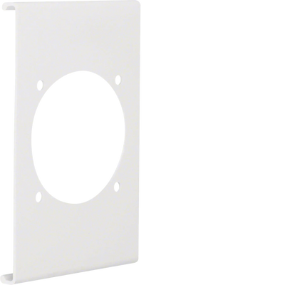 Blende CEE-Steckdose 60er Befestigungsspur PVC zu FB Oberteil 150mm verkehrsweiß | Hager