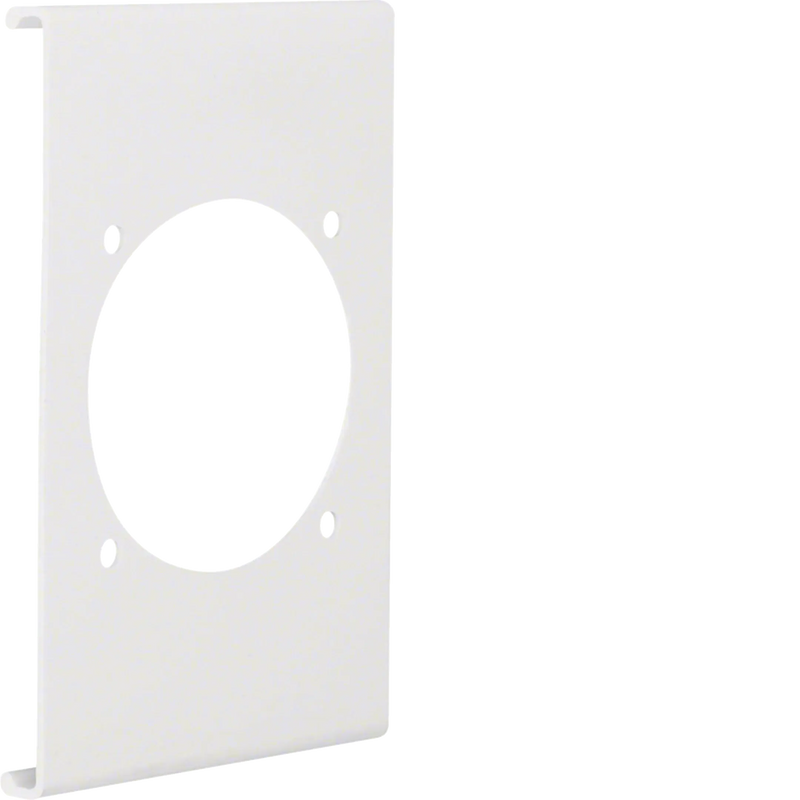 Blende CEE-Steckdose 60er Befestigungsspur PVC zu FB Oberteil 150mm verkehrsweiß | Hager