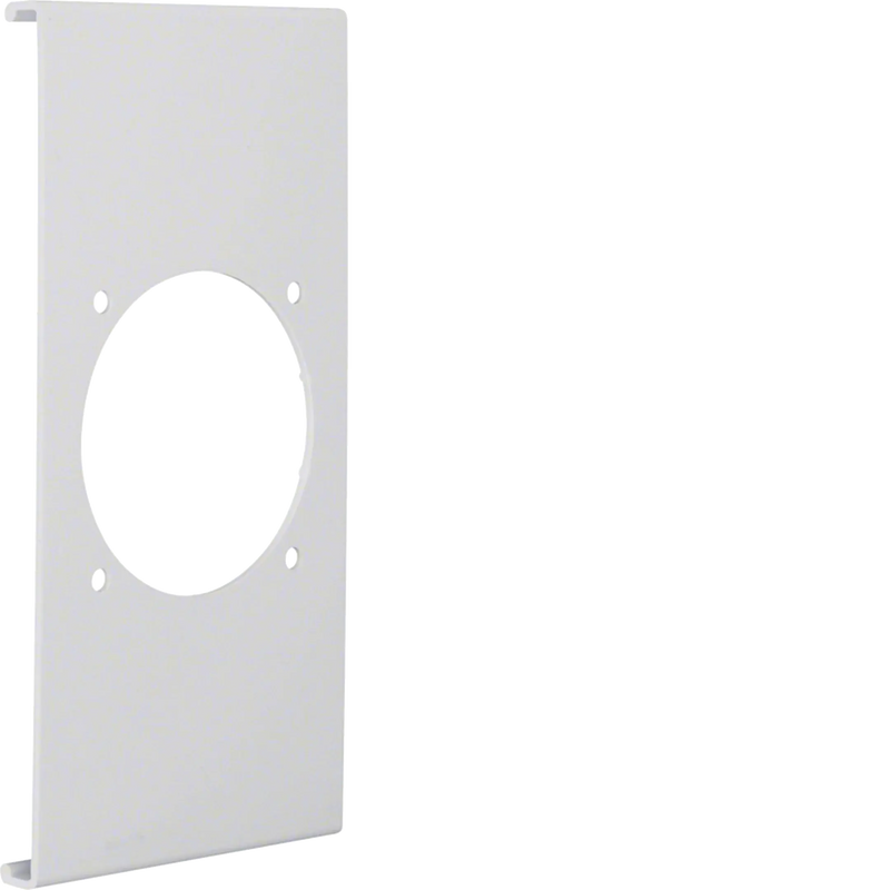 Blende CEE-Steckdose 60er Befestigungsspur PVC zu FB Oberteil 190mm lichtgrau | Hager