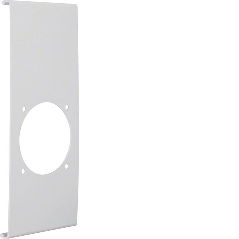 Blende CEE-Steckdose 60er Befestigungsspur PVC zu FB Oberteil 230mm lichtgrau | Hager