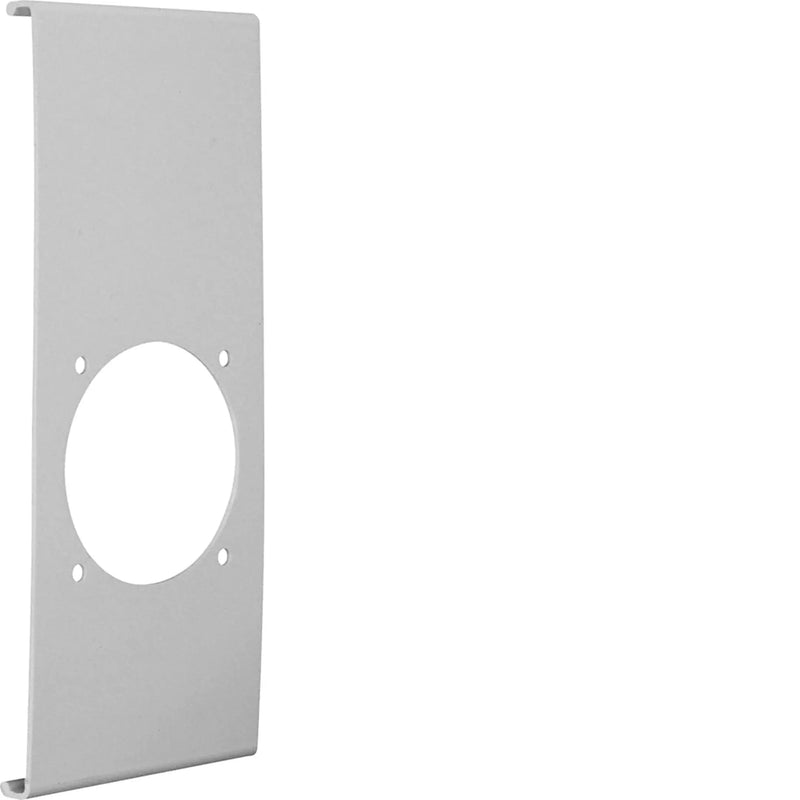Blende CEE-Steckdose 60er Befestigungsspur PVC zu FB Oberteil 230mm steingrau | Hager