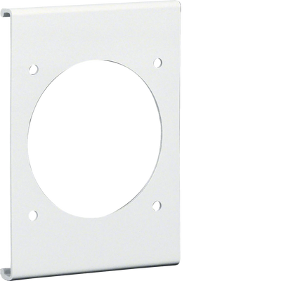 Blende CEE-Steckdose 70er Befestigungsspur PVC zu FB Oberteil 130mm verkehrsweiß | Hager