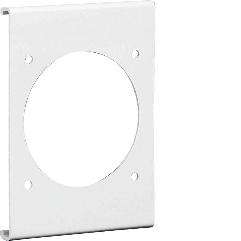 Blende CEE-Steckdose 70er Befestigungsspur PVC zu FB Oberteil 130mm verkehrsweiß | Hager