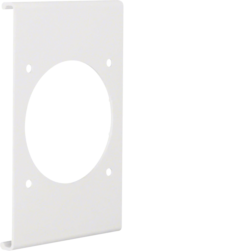 Blende CEE-Steckdose 70er Befestigungsspur PVC zu FB Oberteil 150mm verkehrsweiß | Hager