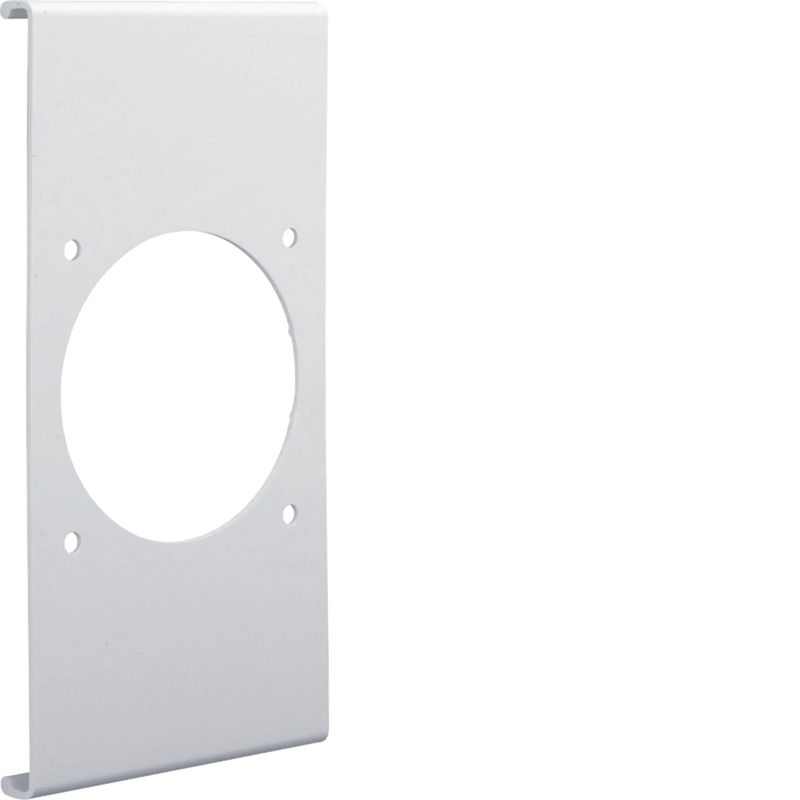 Blende CEE-Steckdose 70er Befestigungsspur PVC zu FB Oberteil 190mm lichtgrau | Hager