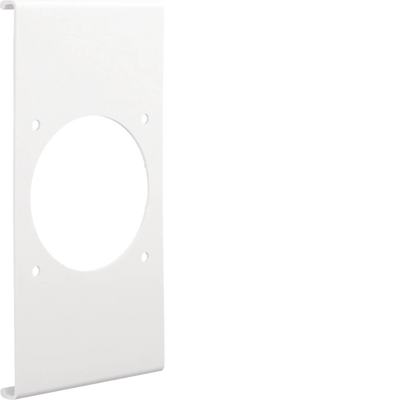 Blende CEE-Steckdose 70er Befestigungsspur PVC zu FB Oberteil 190mm verkehrsweiß | Hager