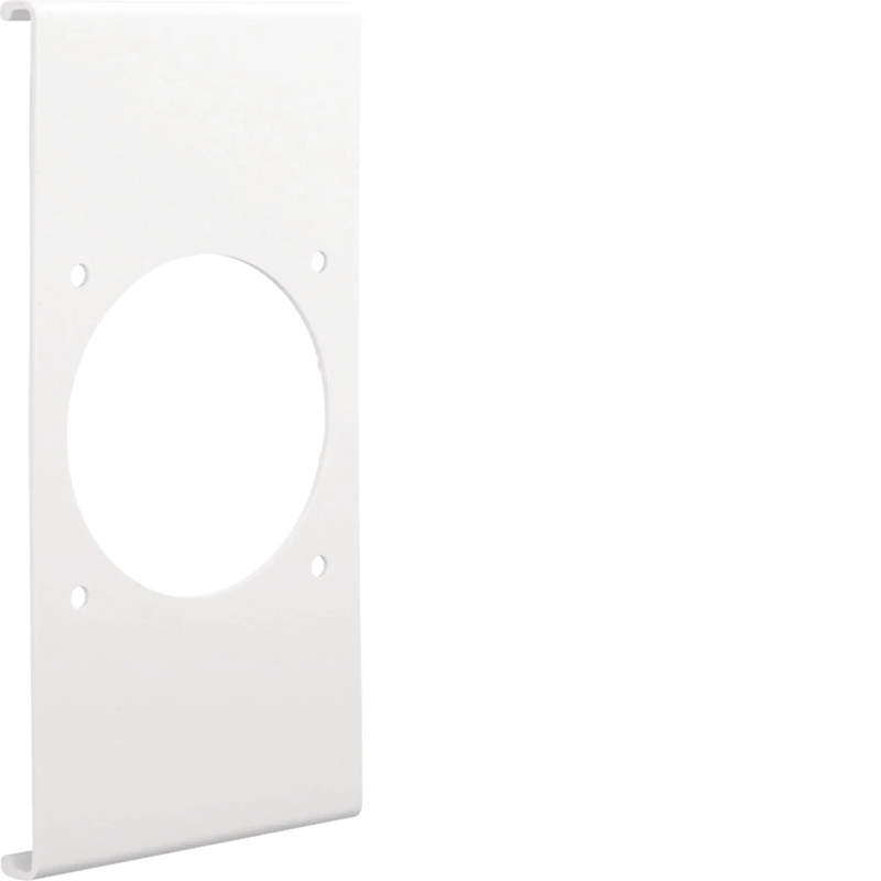 Blende CEE-Steckdose 70er Befestigungsspur PVC zu FB Oberteil 190mm verkehrsweiß | Hager