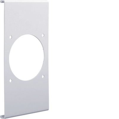 Blende CEE-Steckdose 70er Befestigungsspur PVC zu FB Oberteil 230mm lichtgrau | Hager
