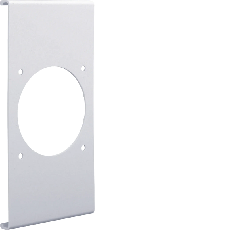 Blende CEE-Steckdose 70er Befestigungsspur PVC zu FB Oberteil 230mm lichtgrau | Hager