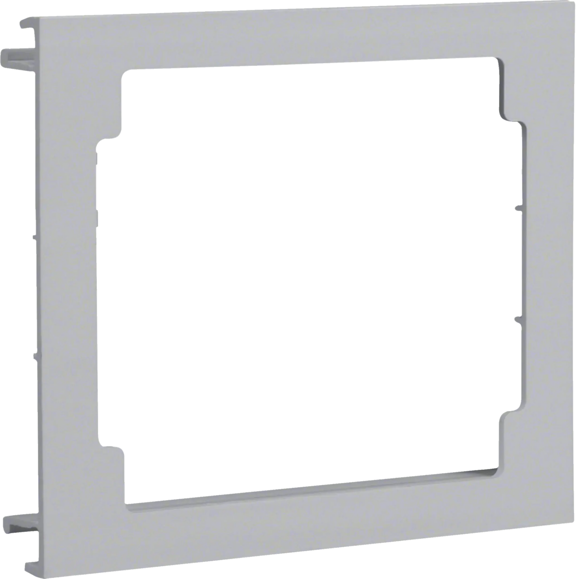 Blende CEE-Steckdose aus PVC zu Brüstungskanal BR Oberteil 100mm lichtgrau | Hager