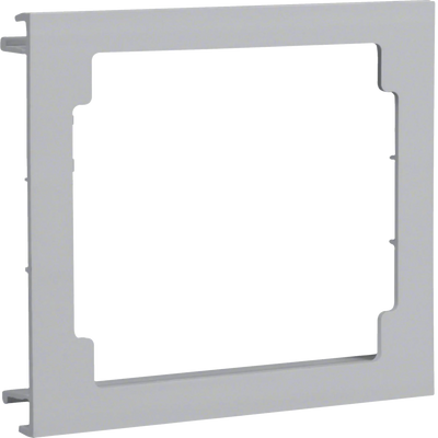 Blende CEE-Steckdose aus PVC zu Brüstungskanal BR Oberteil 100mm lichtgrau | Hager