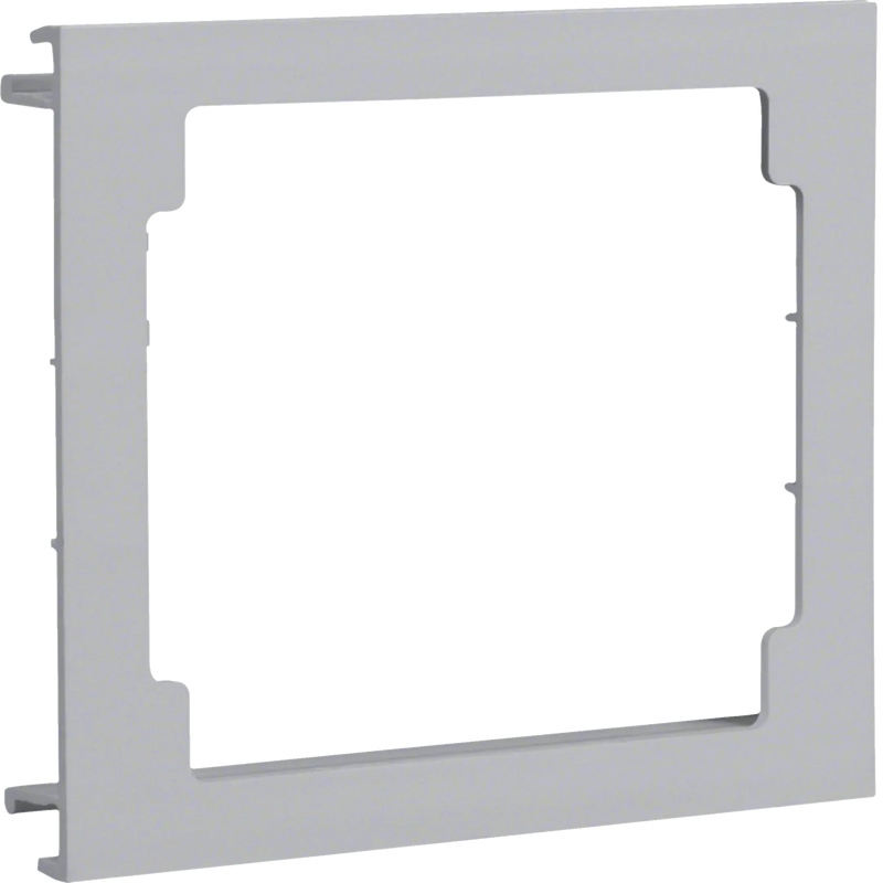 Blende CEE-Steckdose aus PVC zu Brüstungskanal BR Oberteil 100mm lichtgrau | Hager