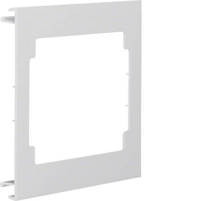 Blende CEE-Steckdose aus PVC zu Brüstungskanal BR Oberteil 120mm lichtgrau | Hager